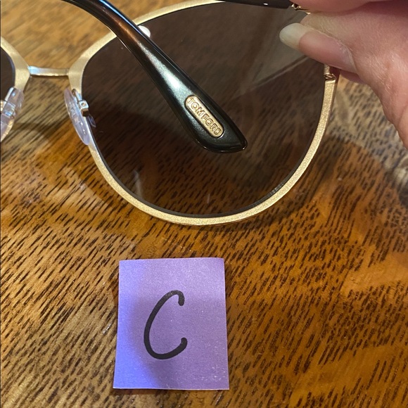 Tom Ford Penelope “C” Brown Gold Butterfly TF320 Tortoise Sunglass 28F 59-15 130 main image 12